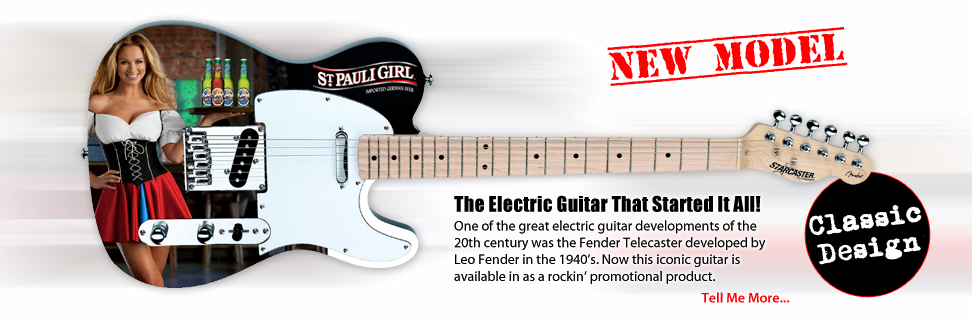Promotional Telecaster by Fender Guitar. When you wanna ROCK!
